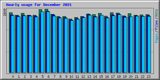 Hourly usage for December 2021